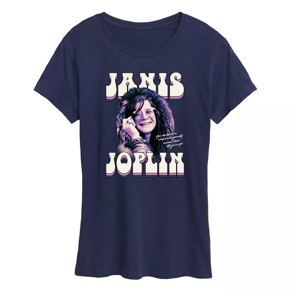 Women's Janis Joplin Never Compromise Graphic Tee, Girl's,  Product Image