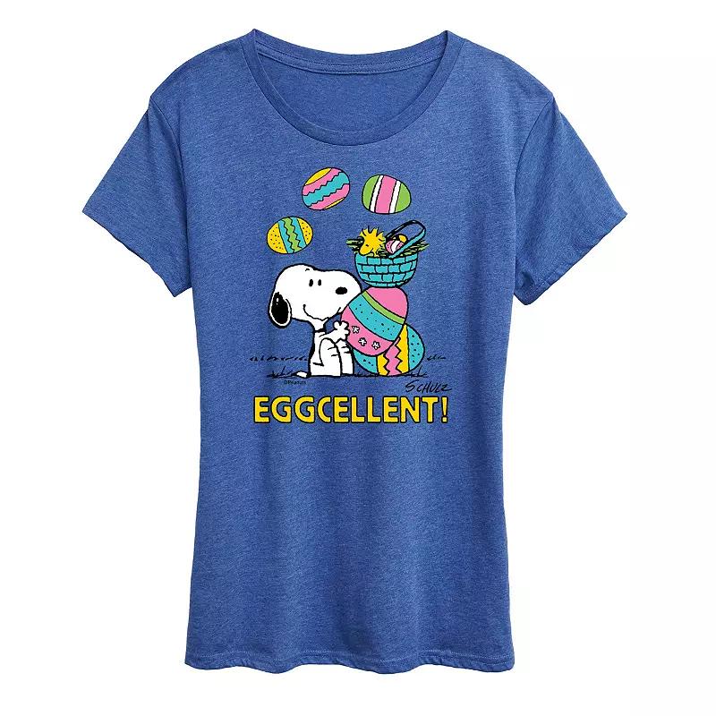 Women's Peanuts Snoopy & Woodstock Eggcellent Graphic Tee,  Product Image