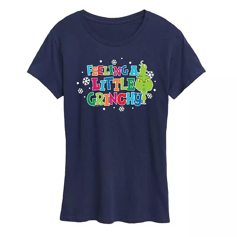 Women's Dr. Seuss Little Grinch A Little Grinchy Graphic Tee, Girl's,  Product Image