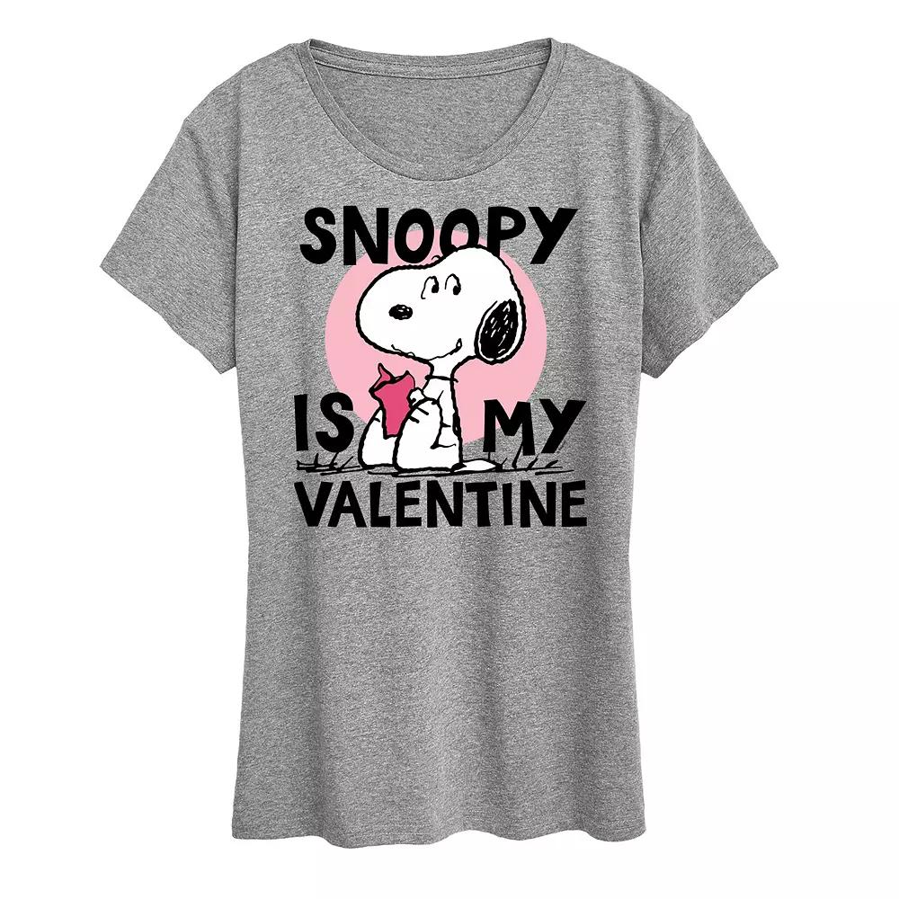 Women's Peanuts Snoopy Is My Valentine Graphic Tee,  Product Image