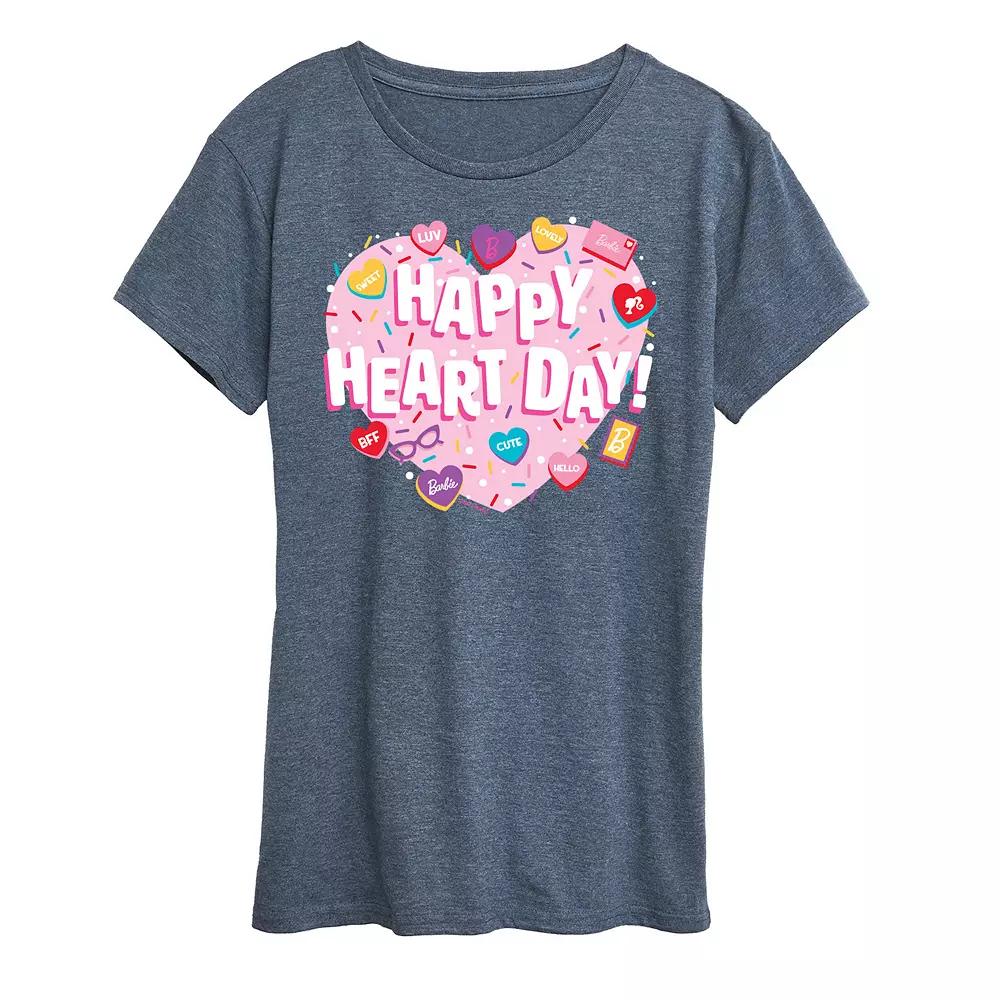Women's Barbie® Happy Heart Day Graphic Tee,  Product Image