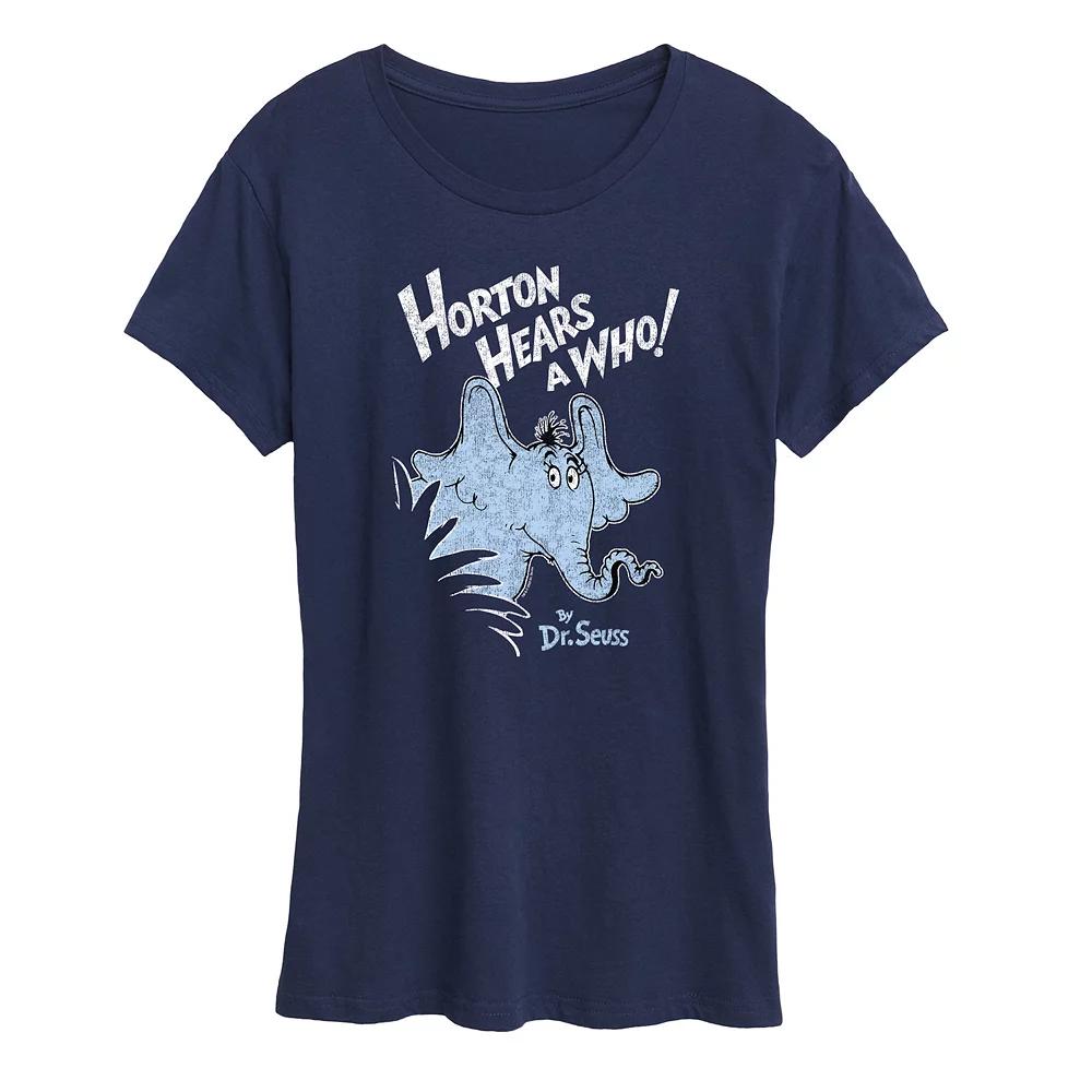 Women's Dr. Seuss Horton Distressed Graphic Tee, Girl's,  Product Image