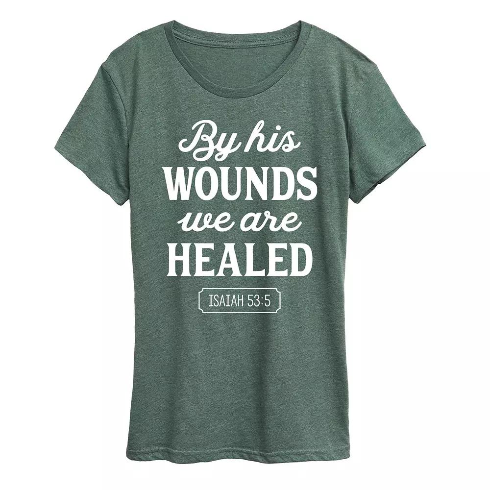 Women's By His Wounds Isaiah Graphic Tee,  Product Image