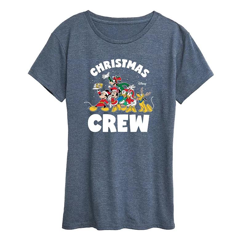 Disney's Mickey and Friends Women's Christmas Crew Graphic Tee, Girl's,  Product Image