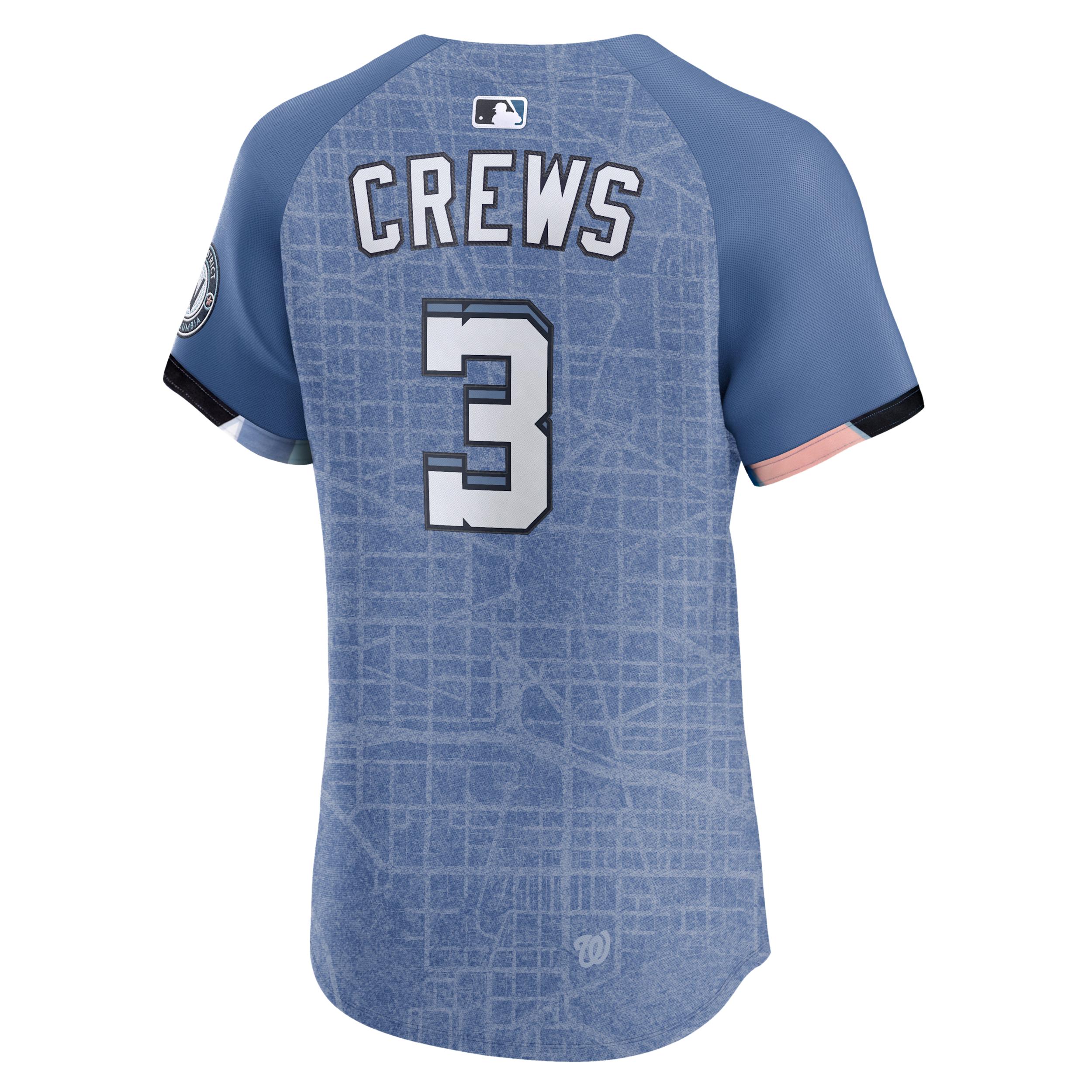 Dylan Crews Washington Nationals City Connect Nike Mens Dri-FIT ADV MLB Elite Jersey | 9B100CF3WT9-XEV Product Image