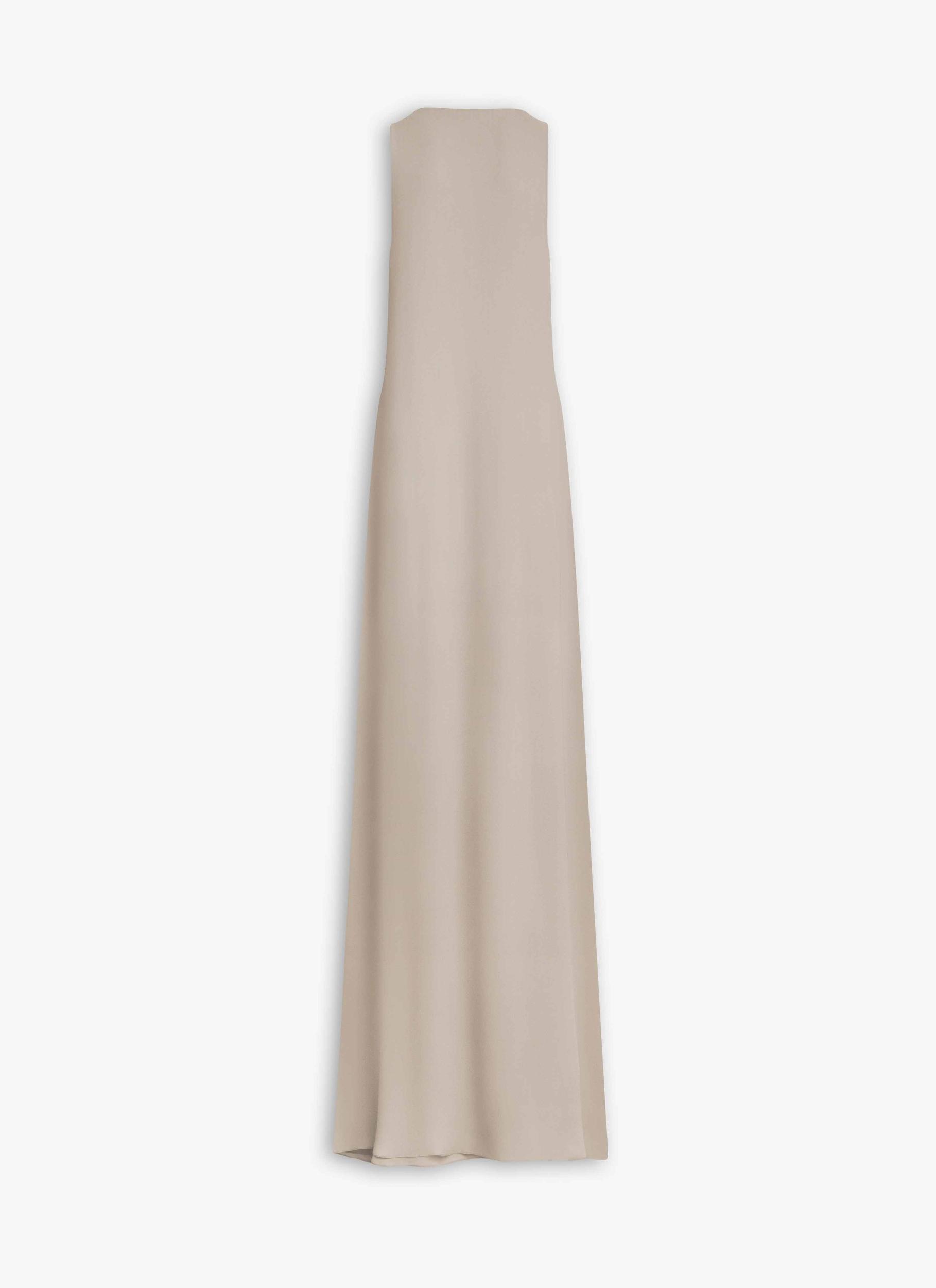 DOVE GRAY GEORGETTE RUFFLE DRESS Product Image