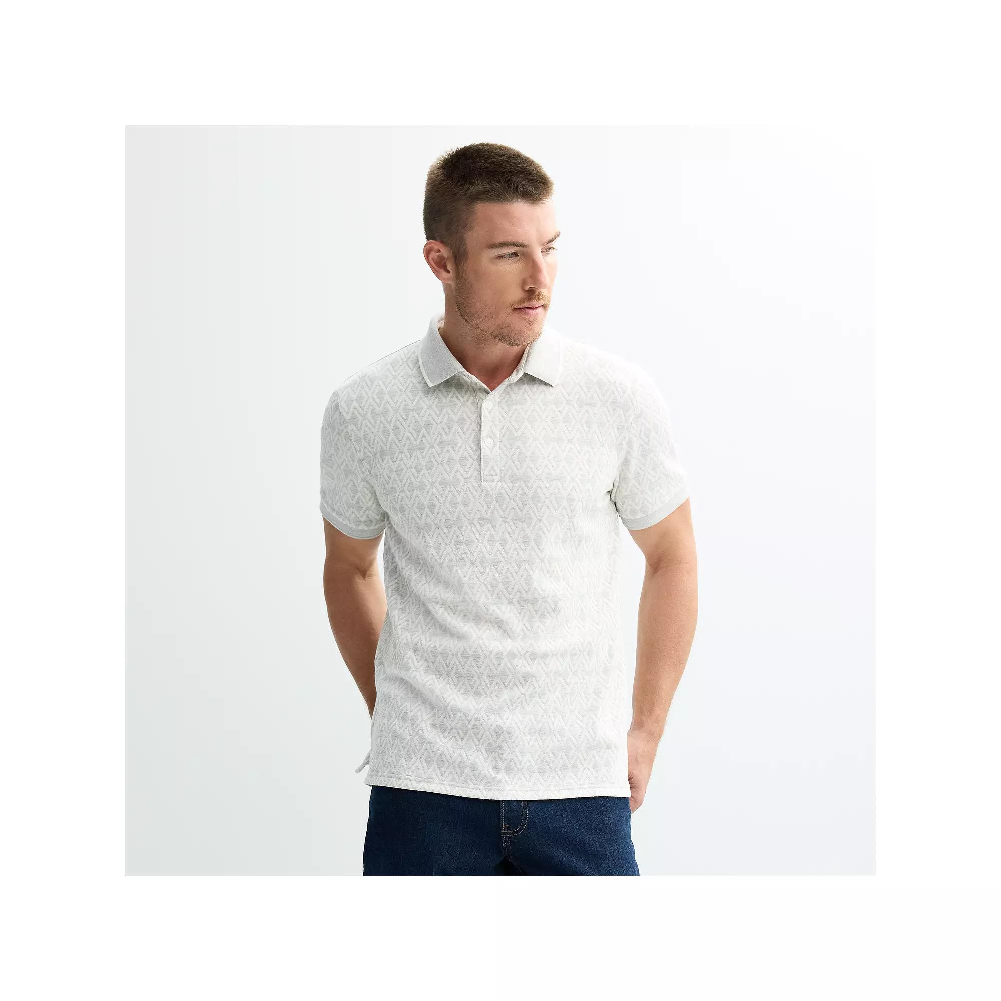 Men's Apt. 9® Jacquard Tipped Polo,  Product Image