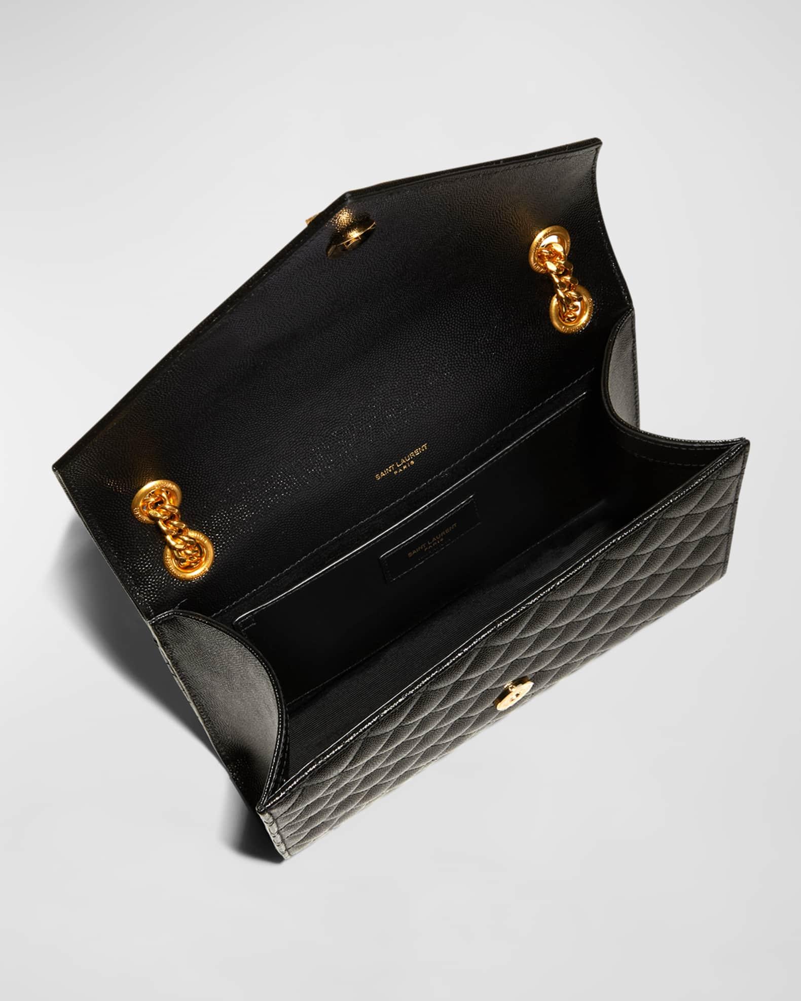 Envelope Triquilt Medium YSL Shoulder Bag in Grained Leather Product Image