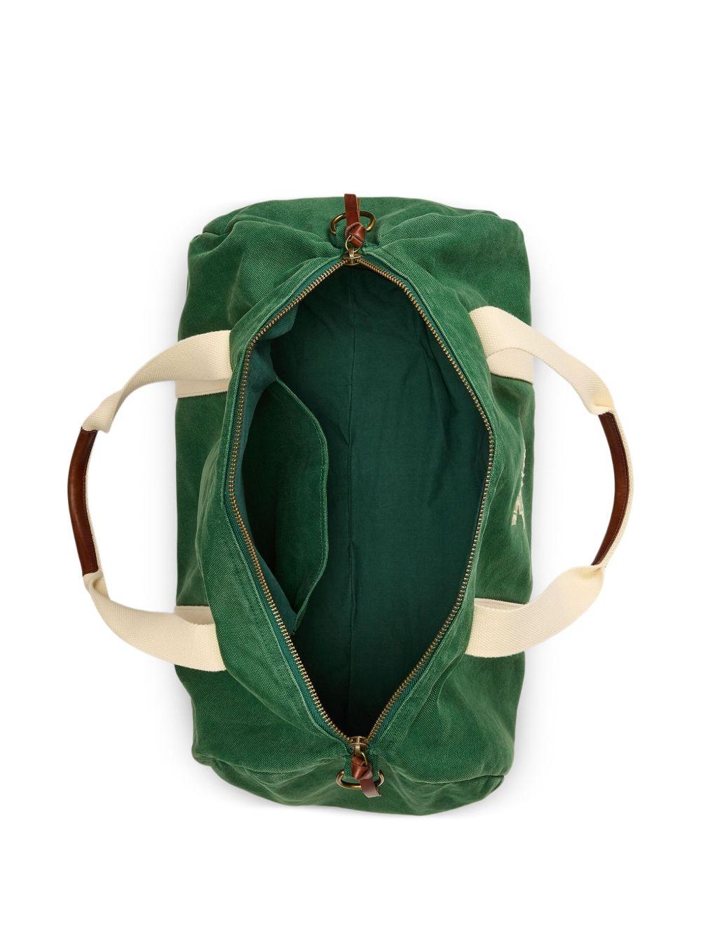 embroidered canvas duffle bag Product Image