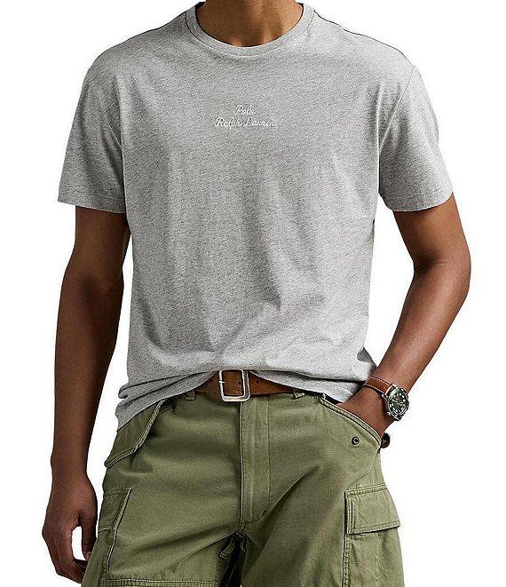 Polo Ralph Lauren Short Sleeve Classic Fit Chain-Stitch Logo Jersey T-Shirt Product Image