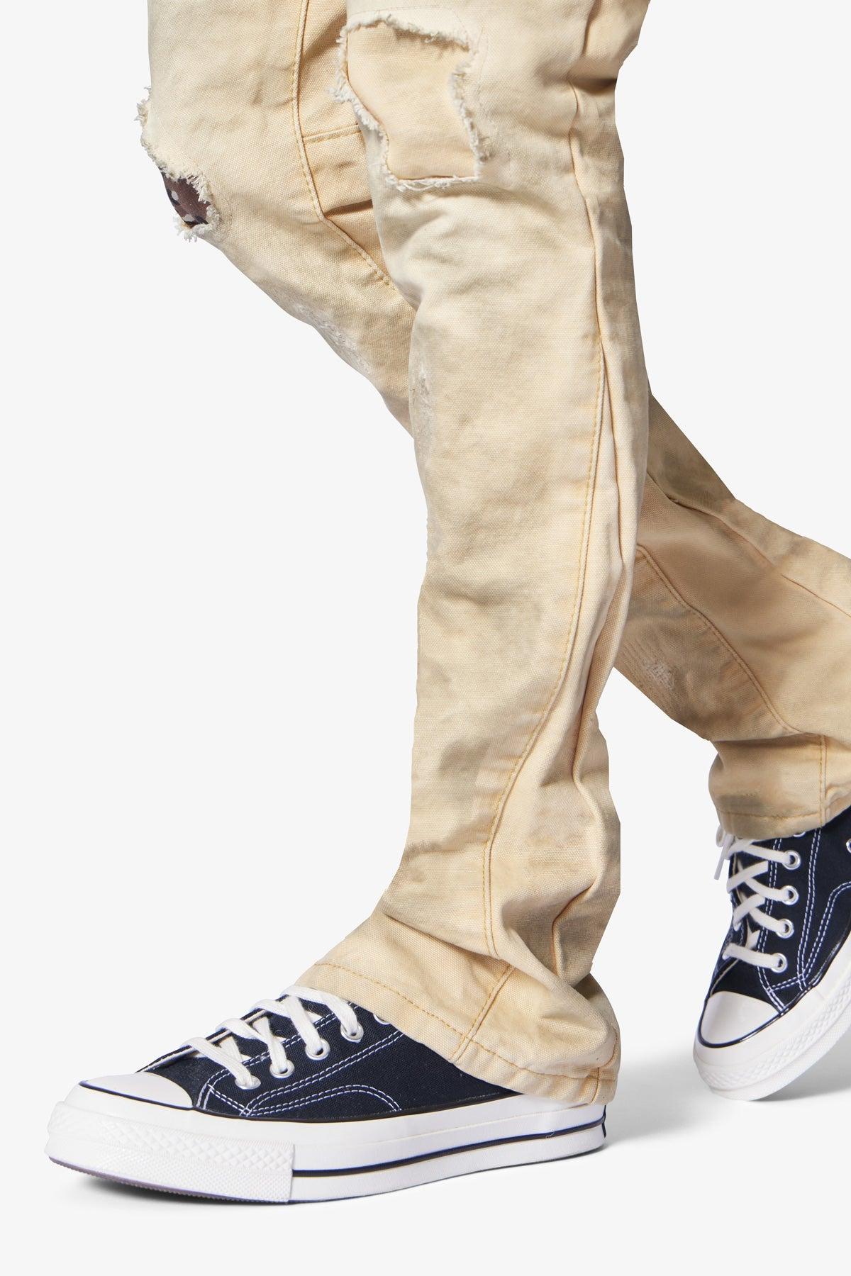 B710 Chino Chip Repaired Denim - Tan Product Image