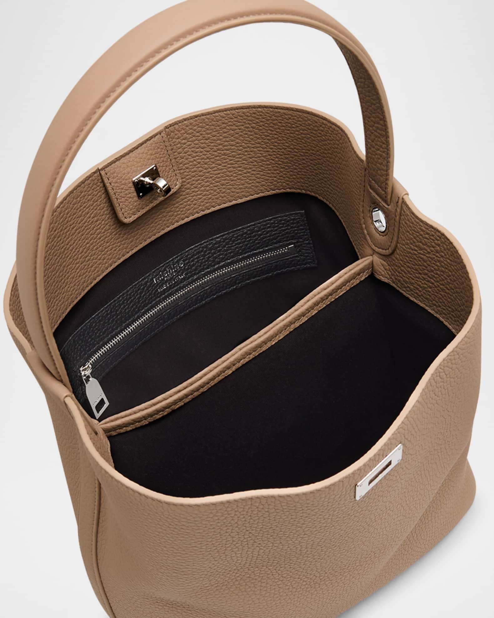 Odeon PM Grain Leather Bucket Bag Product Image