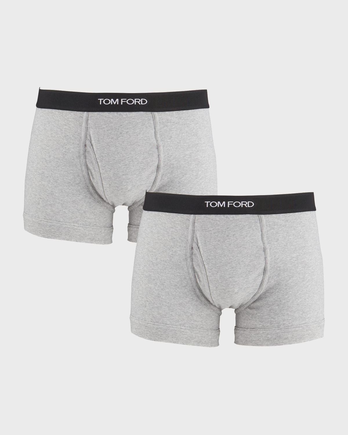 Mens 2-Pack Solid Jersey Boxer Briefs Product Image