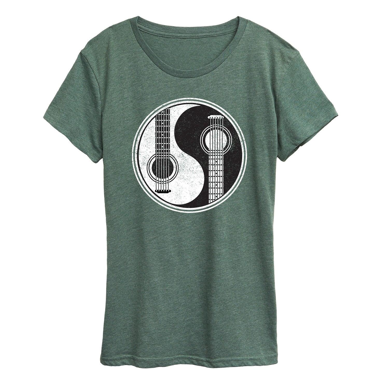 Women's Yin Yang Guitar Graphic Tee,  Product Image