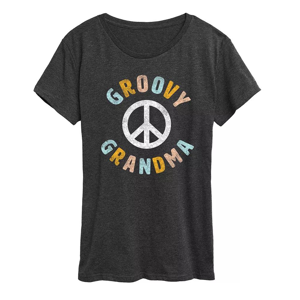 Women's Groovy Grandma Graphic Tee, Girl's,  Product Image