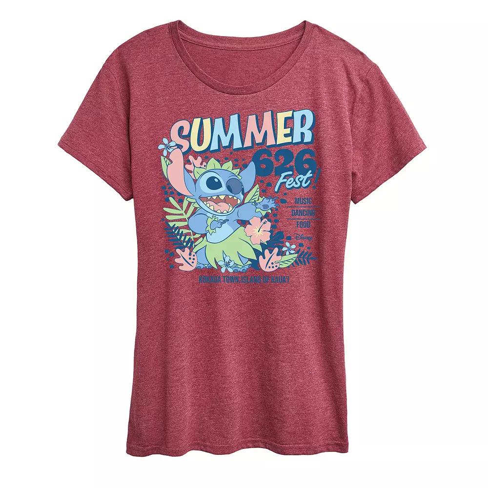 Disney's Lilo & Stitch Women's Summer 626 Fest Graphic Tee,  Product Image