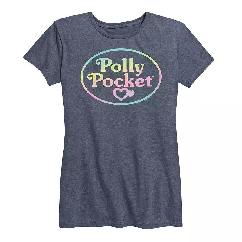 Women's Polly Pocket Ombre Logo Graphic Tee,  Product Image