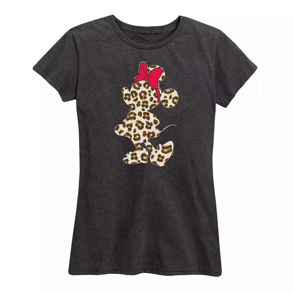 Disney's Minnie Mouse Women's Leopard Graphic Tee,  Product Image