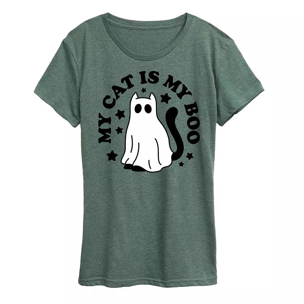 Women's My Cat Is My Boo Graphic Tee,  Product Image