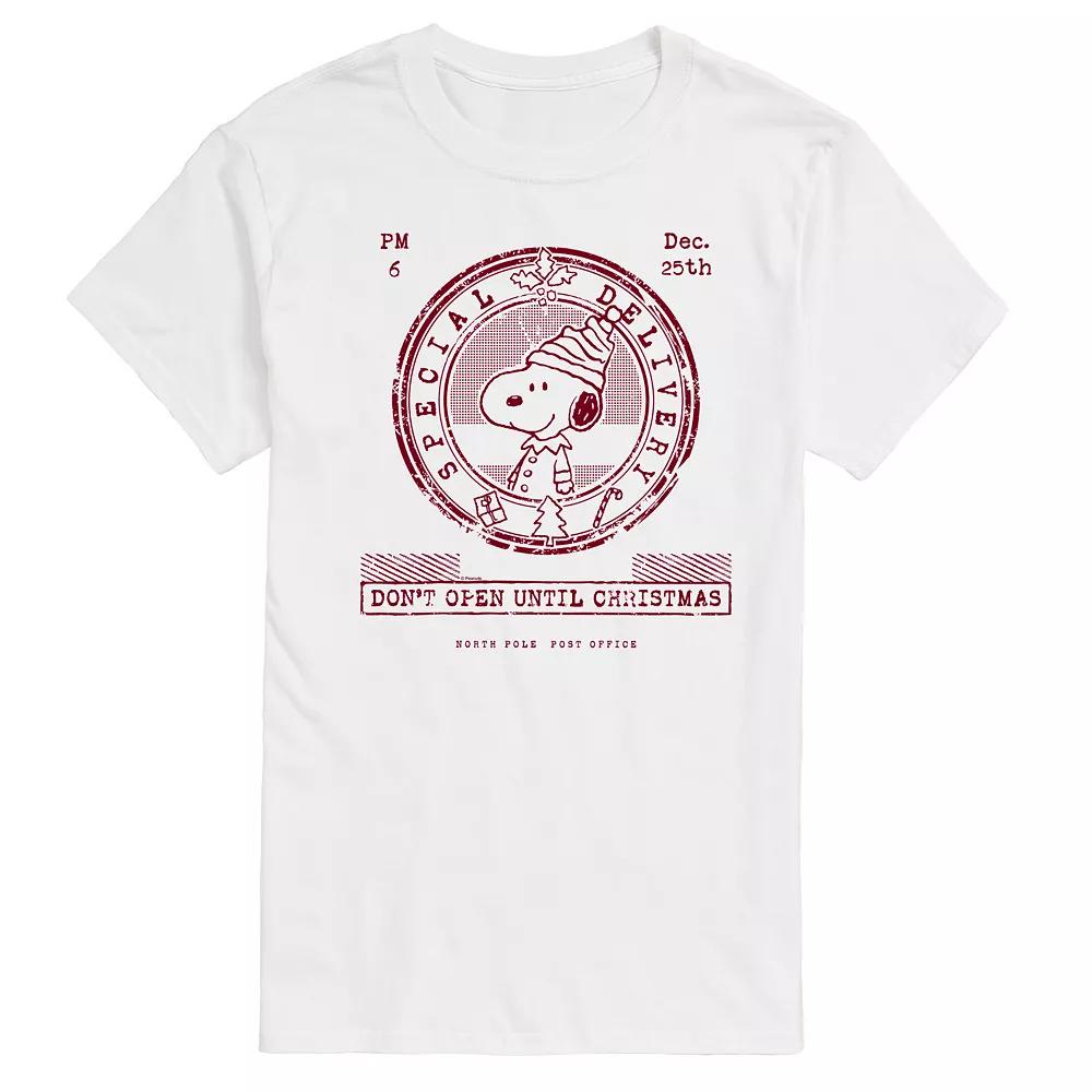 Big & Tall Peanuts Don't Open Until Christmas Graphic Tee, Men's,  Product Image