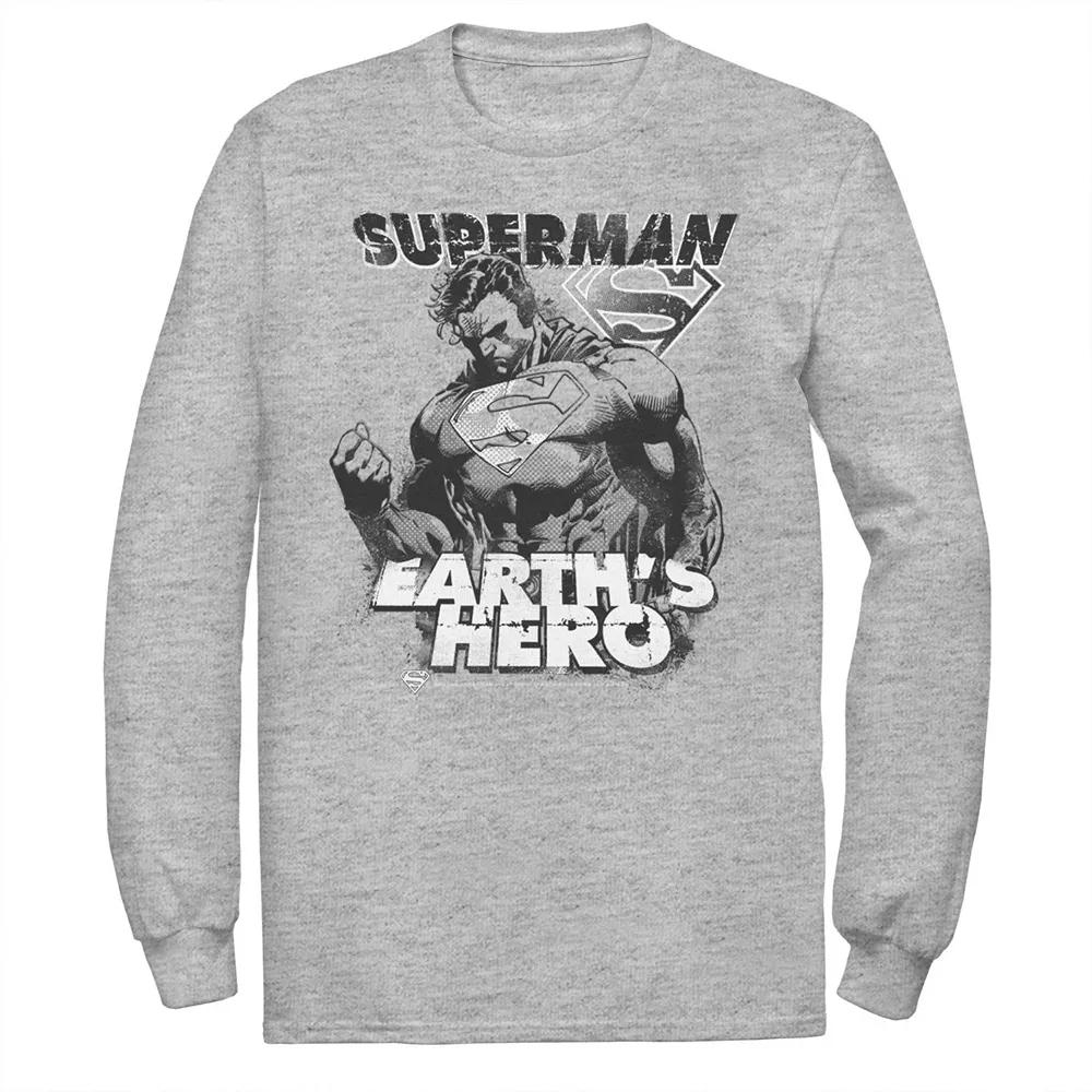 Men's DC Comics Superman Earth's Hero Sketched Poster Tee,  Product Image