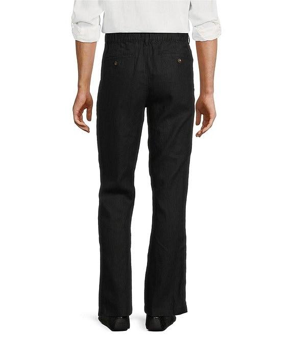 Caribbean Big & Tall Flat Front Fancy Linen Pants Product Image