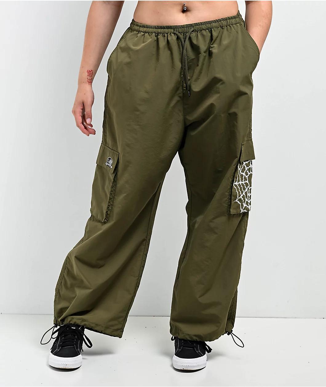 Lurking Class by Sketchy Tank Barbed Wire Olive Parachute Pants Product Image