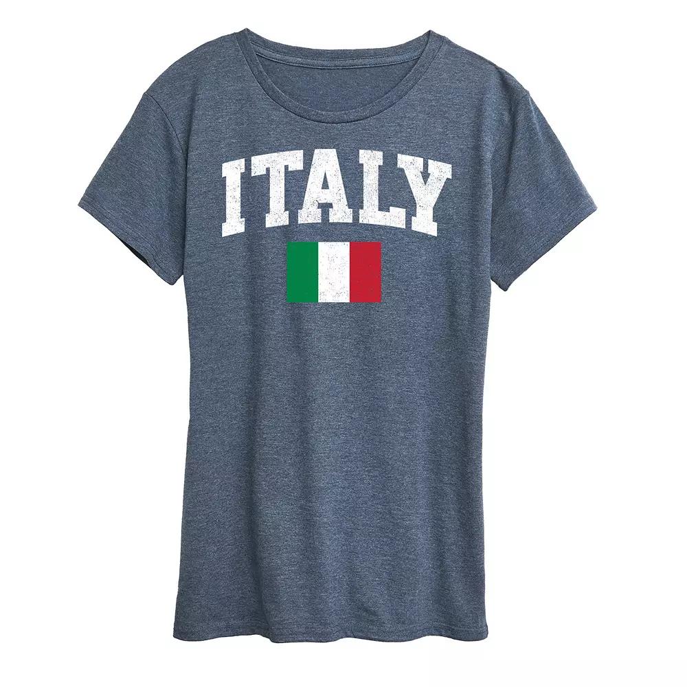 Women's Italy Flag Graphic Tee,  Product Image