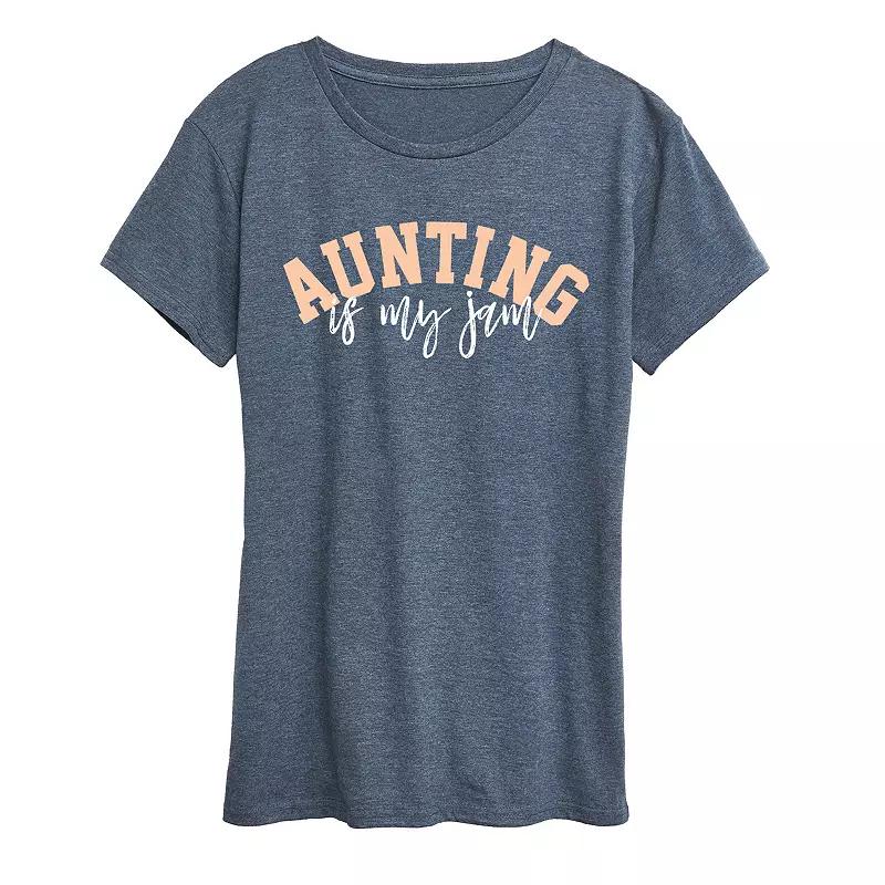 Plus Aunting Is My Jam Graphic Tee, Women's,  Product Image