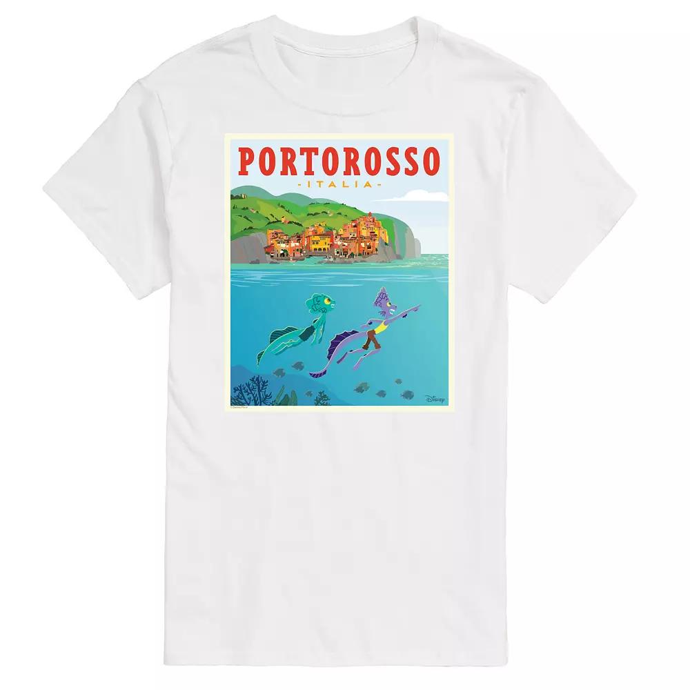 Disney's Luca Men's Portorossa Italy Postcard Graphic Tee,  Product Image