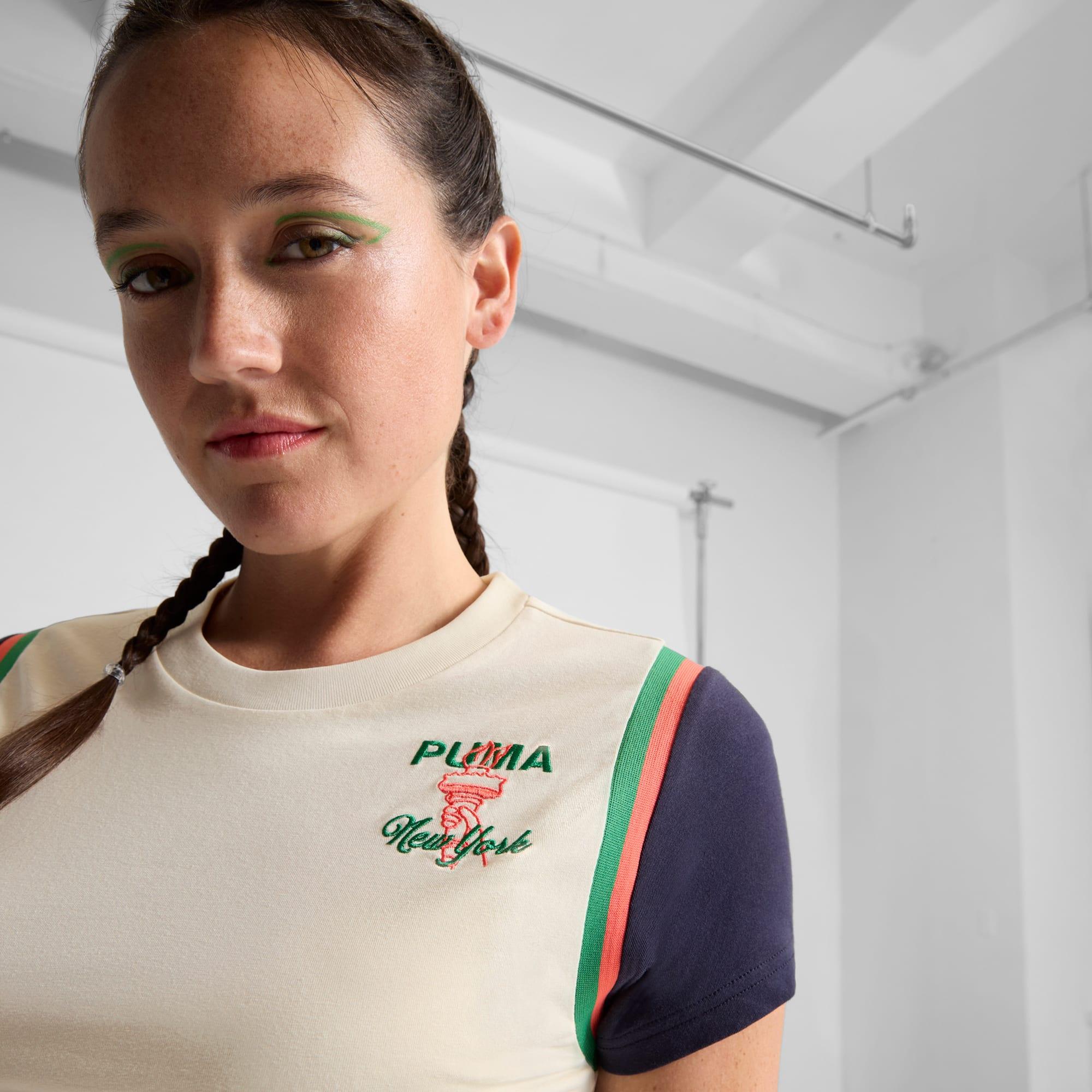 Wardrobe Essentials Bright Lights NYC Flagship Women's Baby Tee Product Image