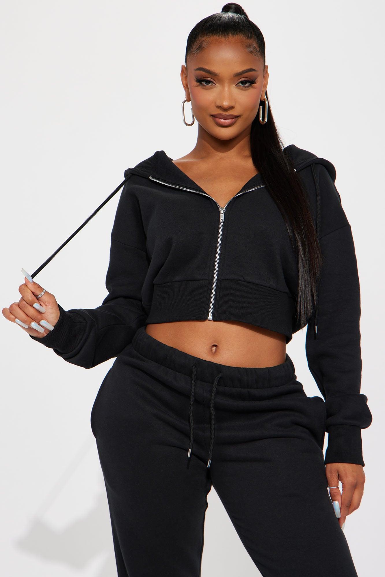 Brianna Jogger Pant Set - Black Product Image