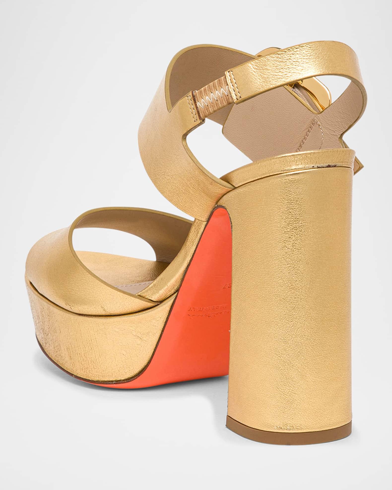 Bruxel Metallic Buckle Platform Sandals Product Image