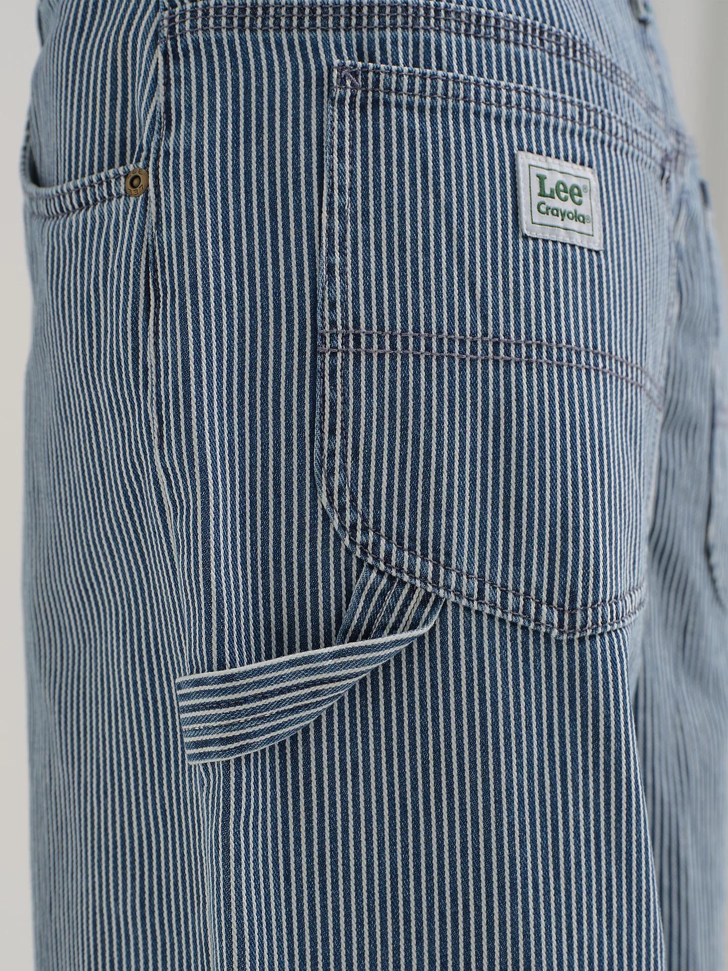 Women's Lee® x Crayola® Railroad Stripe Loose Straight Carpenter Jean | Women's Jeans | Lee® Product Image