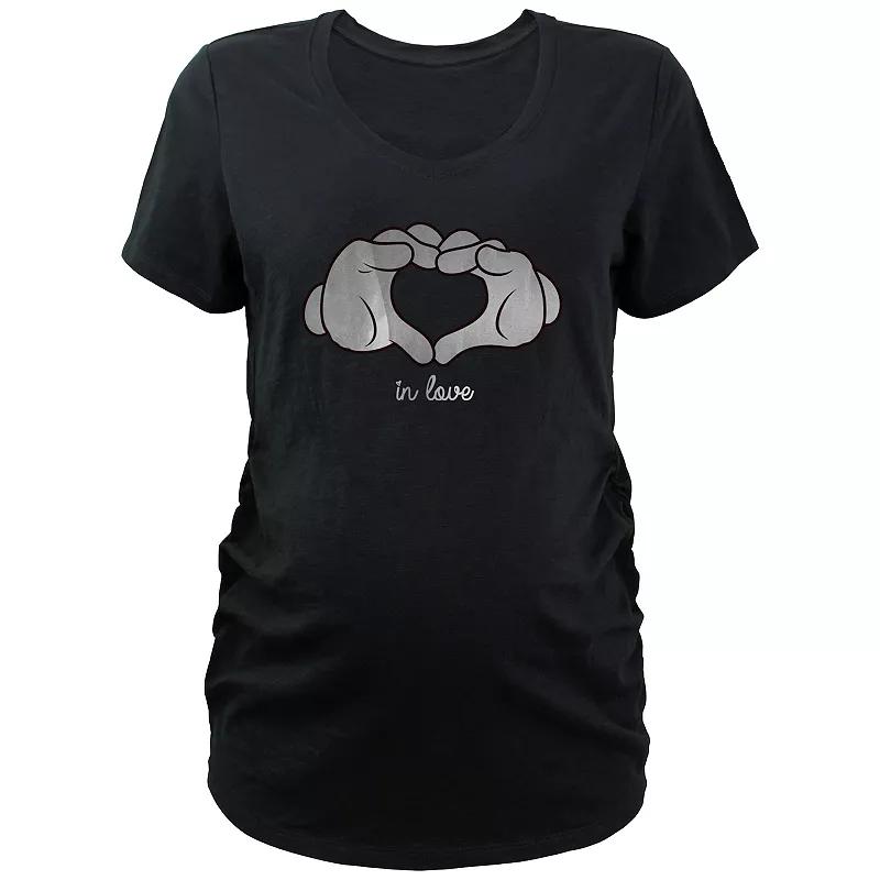 Disney's Minnie Mouse Spider Web Head Maternity Graphic Tee, Women's, Size: Small-Mat, Black Product Image