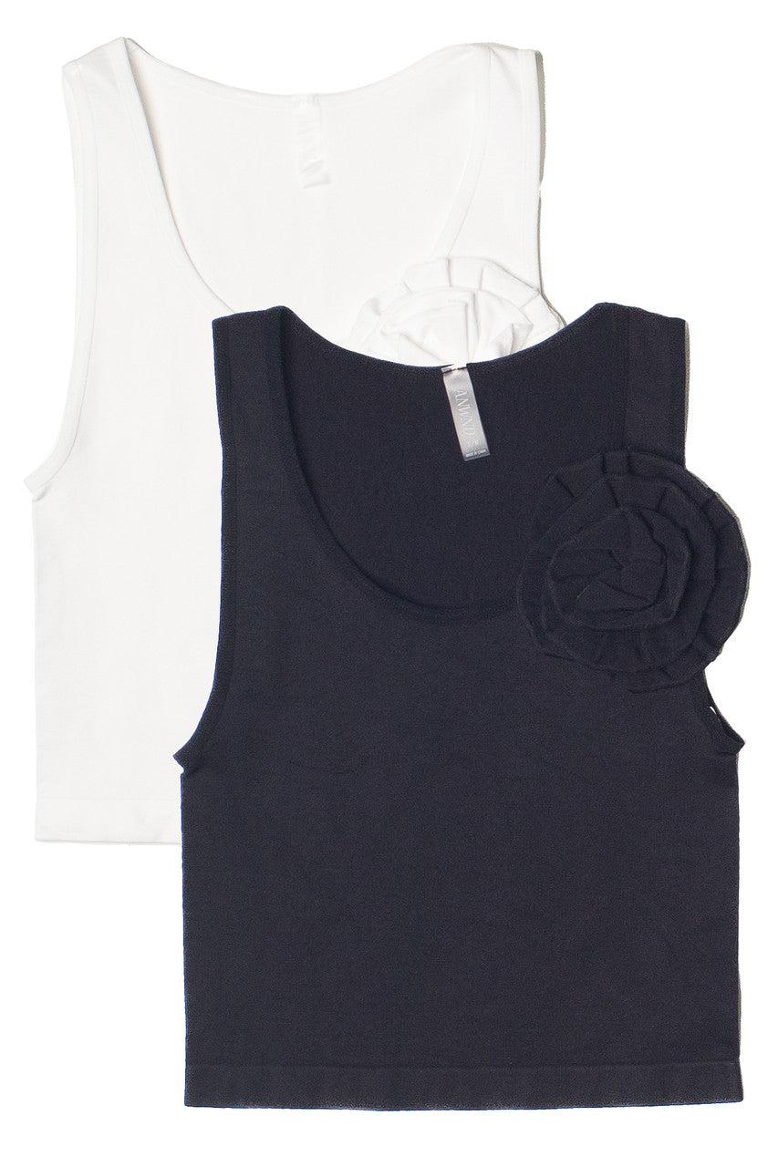 Ruffle Rose Seamless Tank Product Image