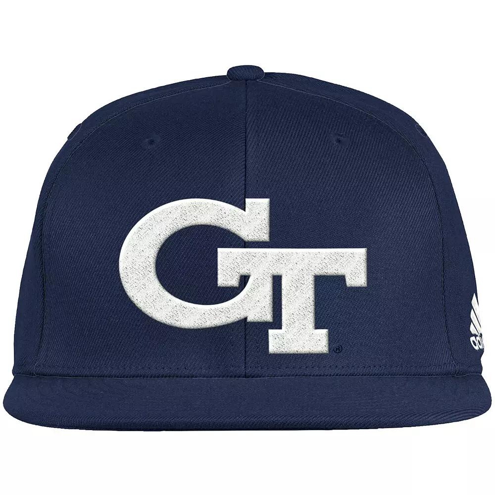 Men's adidas Navy Georgia Tech Yellow Jackets Logo On-Field Baseball Fitted Hat,  Product Image