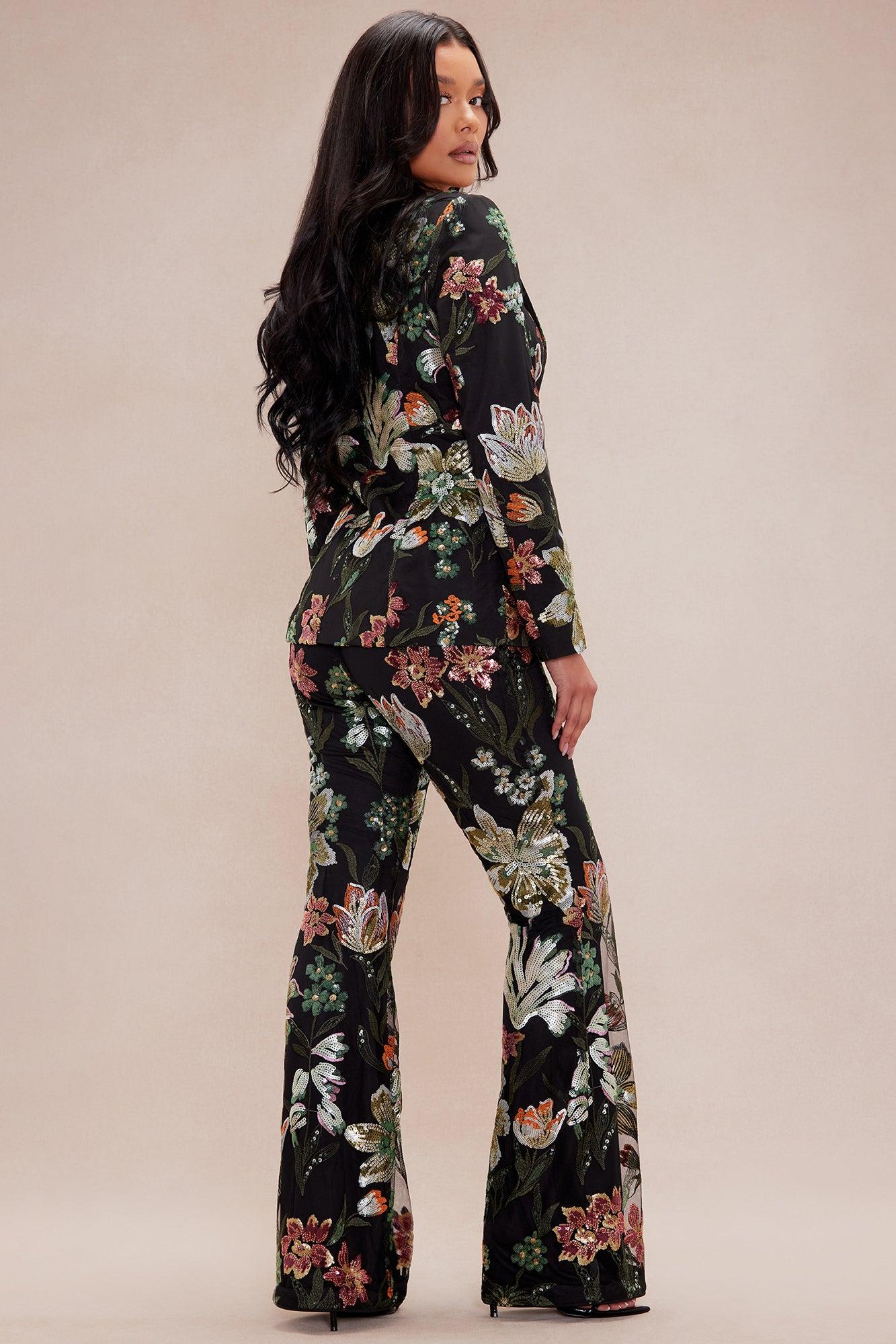 Florencia Embellished Blazer - Black/combo Product Image