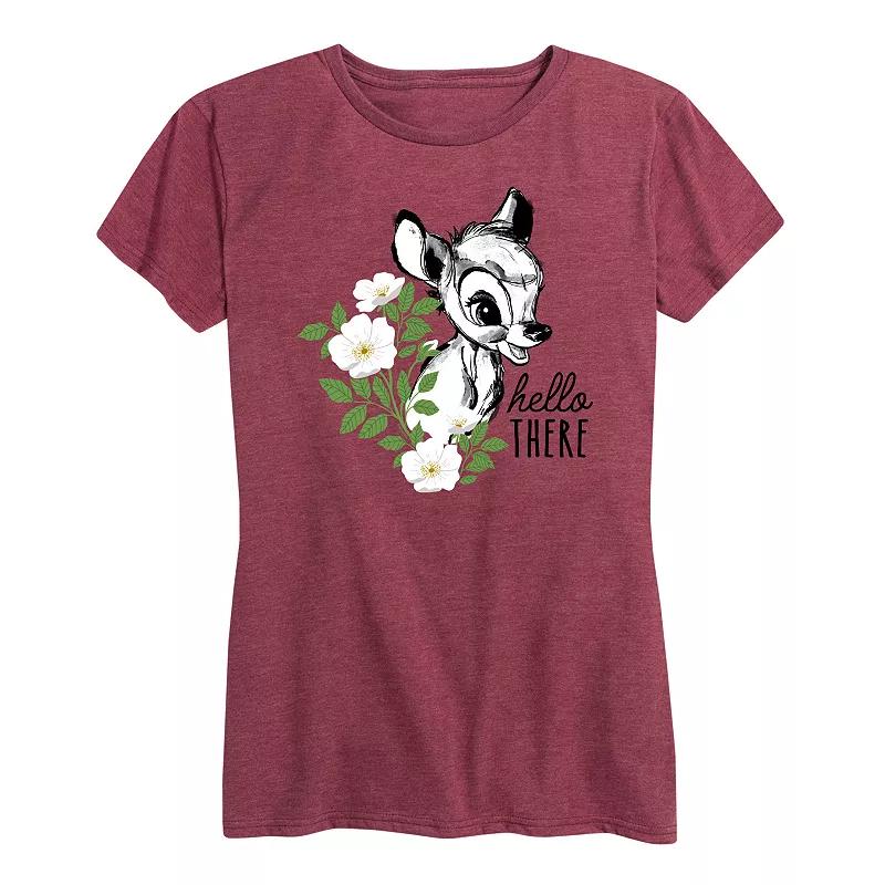 Disney's Bambi Women's Hello There Graphic Tee,  Product Image