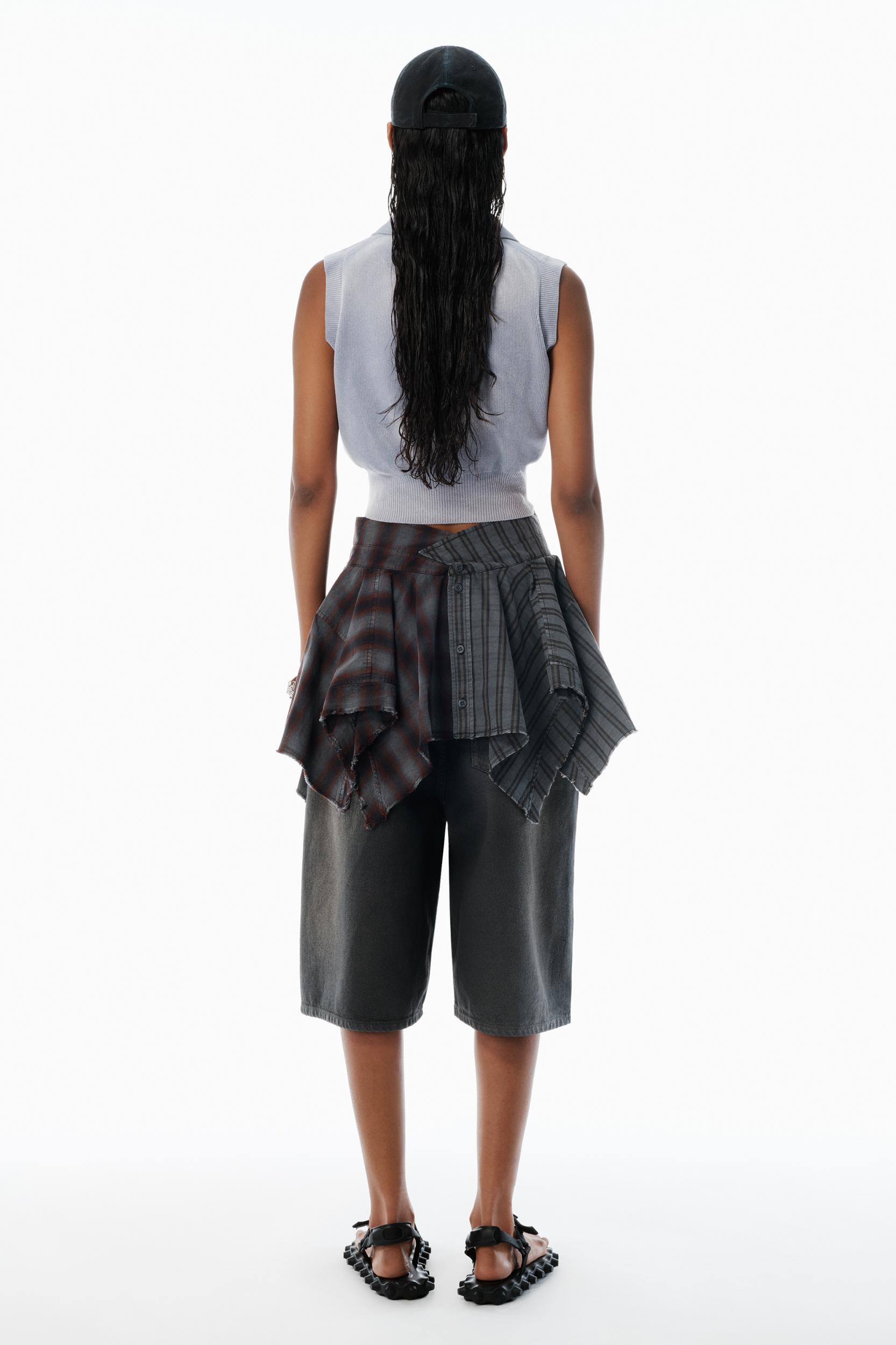 Grey Cotton-blend Chenille Logo Polo Product Image