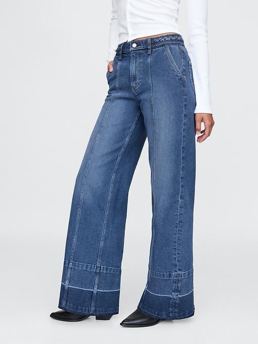 High Rise Stride Wide-Leg Jeans Product Image