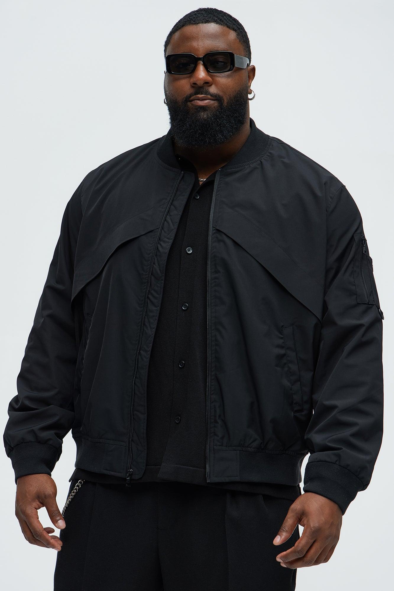 Edgar Utility Bomber Jacket - Black Product Image