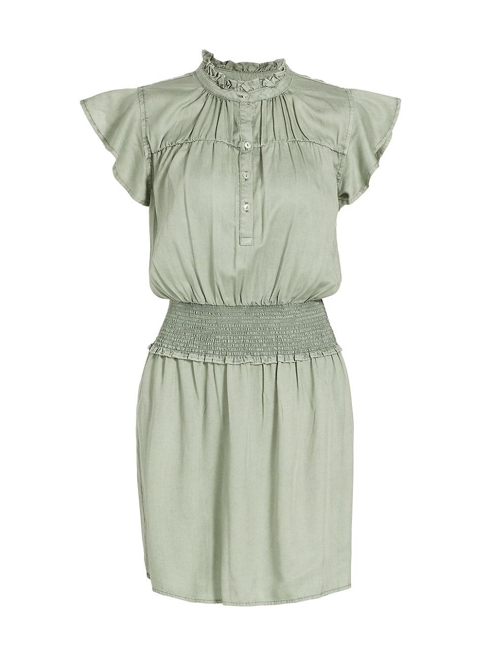 Womens Amina Smocked Waist Minidress Product Image