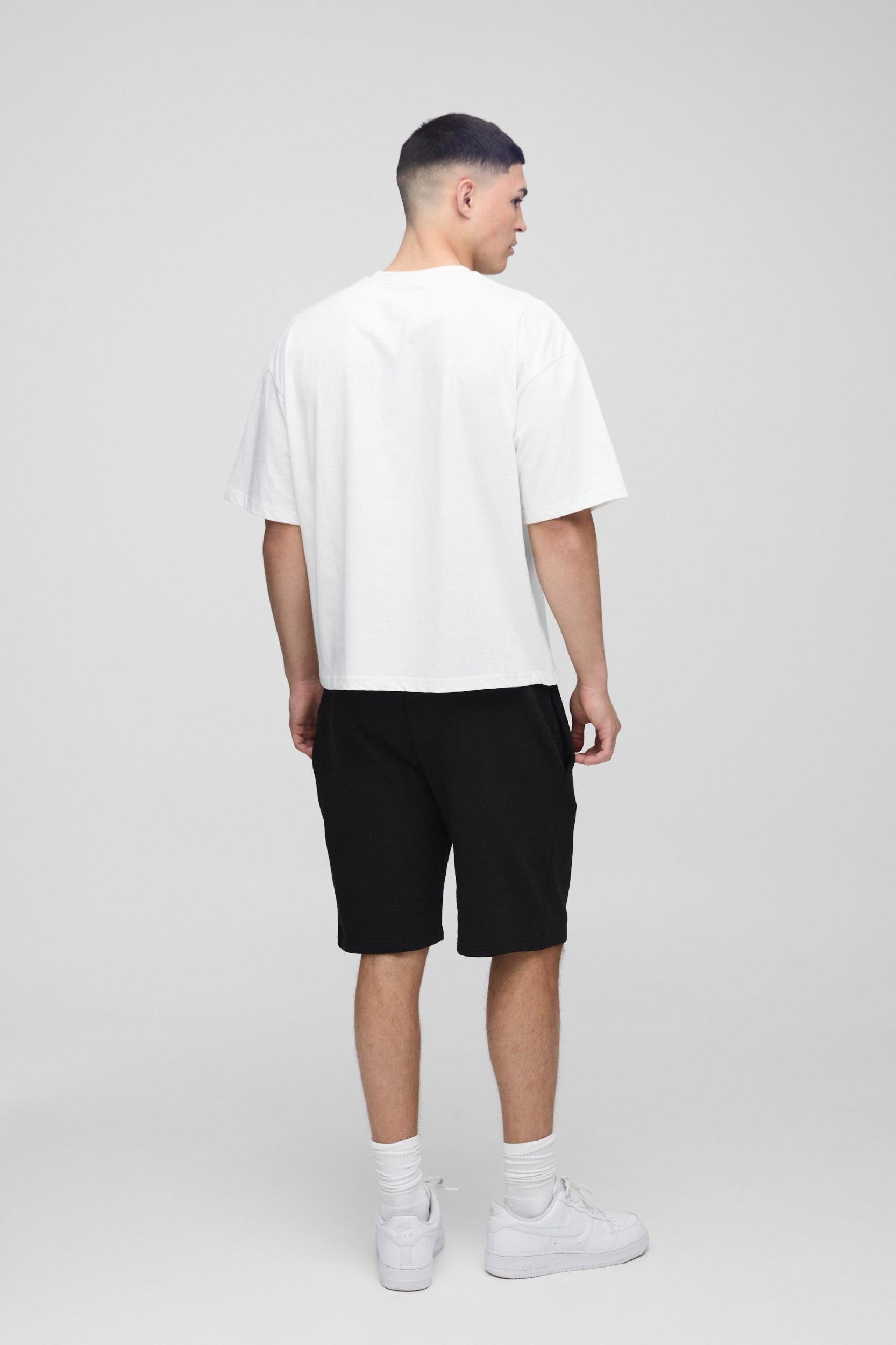 Limited Edition Boxy T-shirt and Short set | boohooMAN USA Product Image