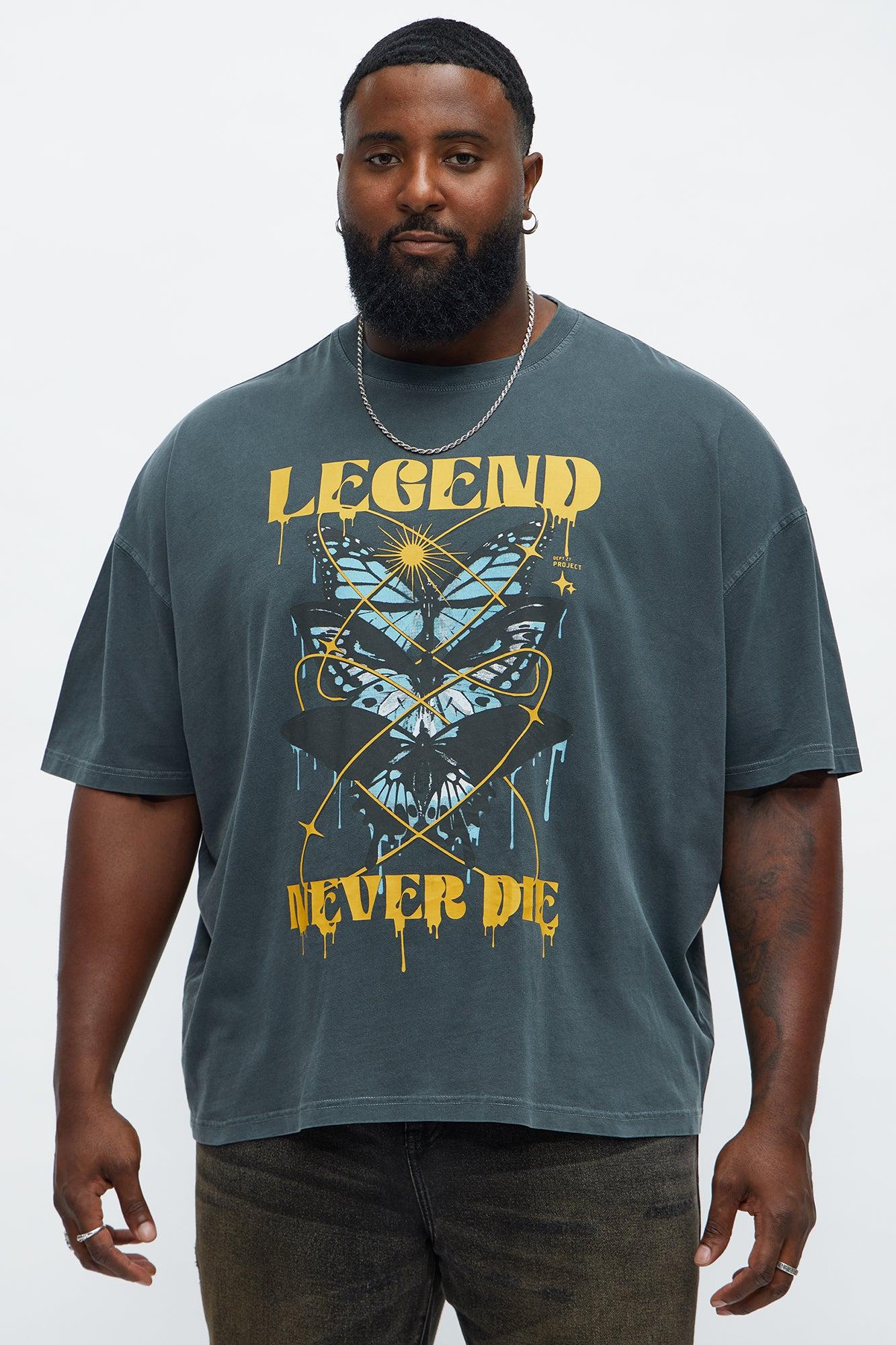 Blessed Dream Oversized Short Sleeve Tee - Grey Male Product Image