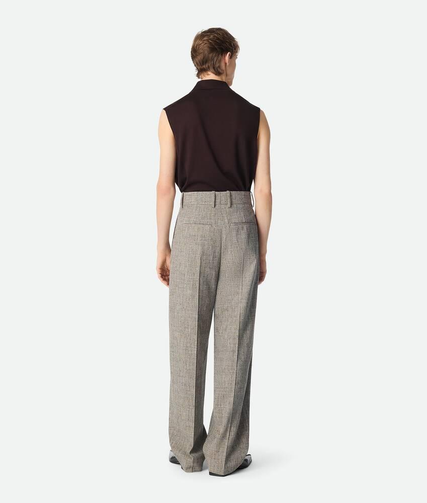 Men's Fleck Viscose Straight Trousers in Sahara melange/multicolor Product Image
