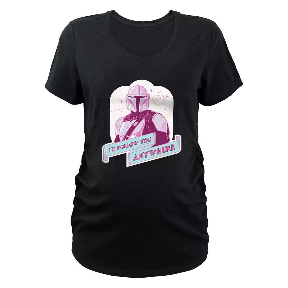 Maternity Star Wars The Mandalorian I'd Follow You Anywhere Graphic Tee, Women's,  Product Image