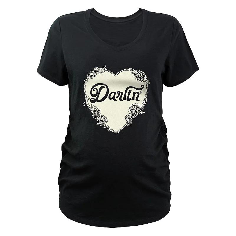 Maternity Darlin' Heart Graphic Tee, Women's,  Product Image