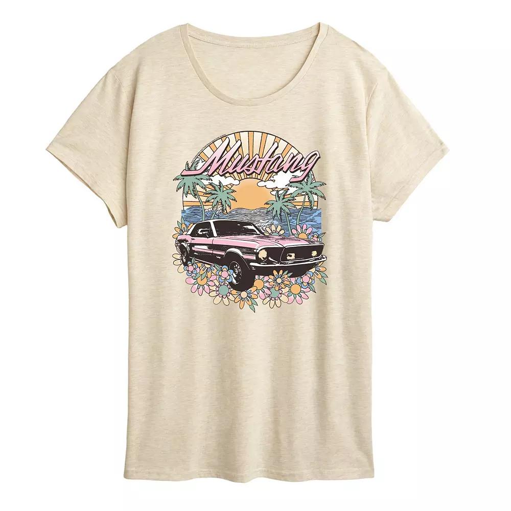 Women's Ford Vintage Mustang Graphic Tee,  Product Image