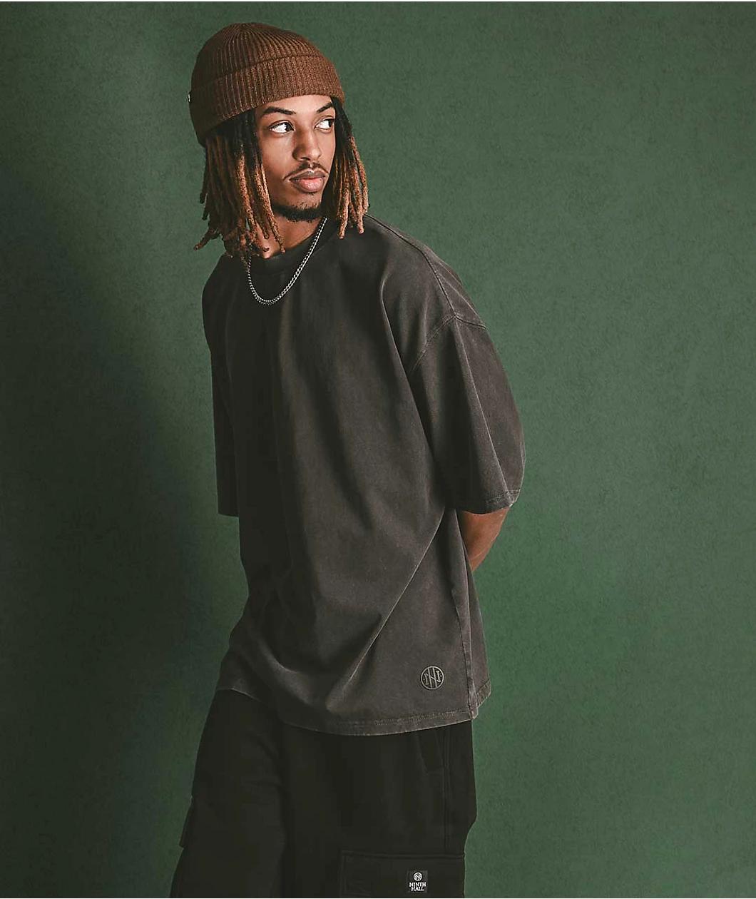 Ninth Hall Fundamentals Black Oversized T-Shirt Product Image